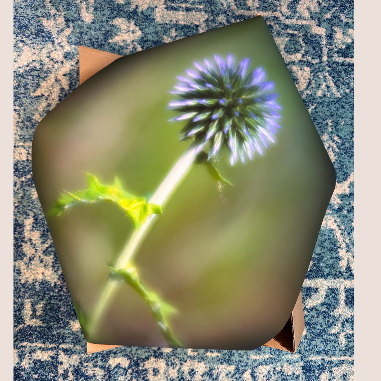 Steel Blue Quiet – Echinops Pollinator Poster