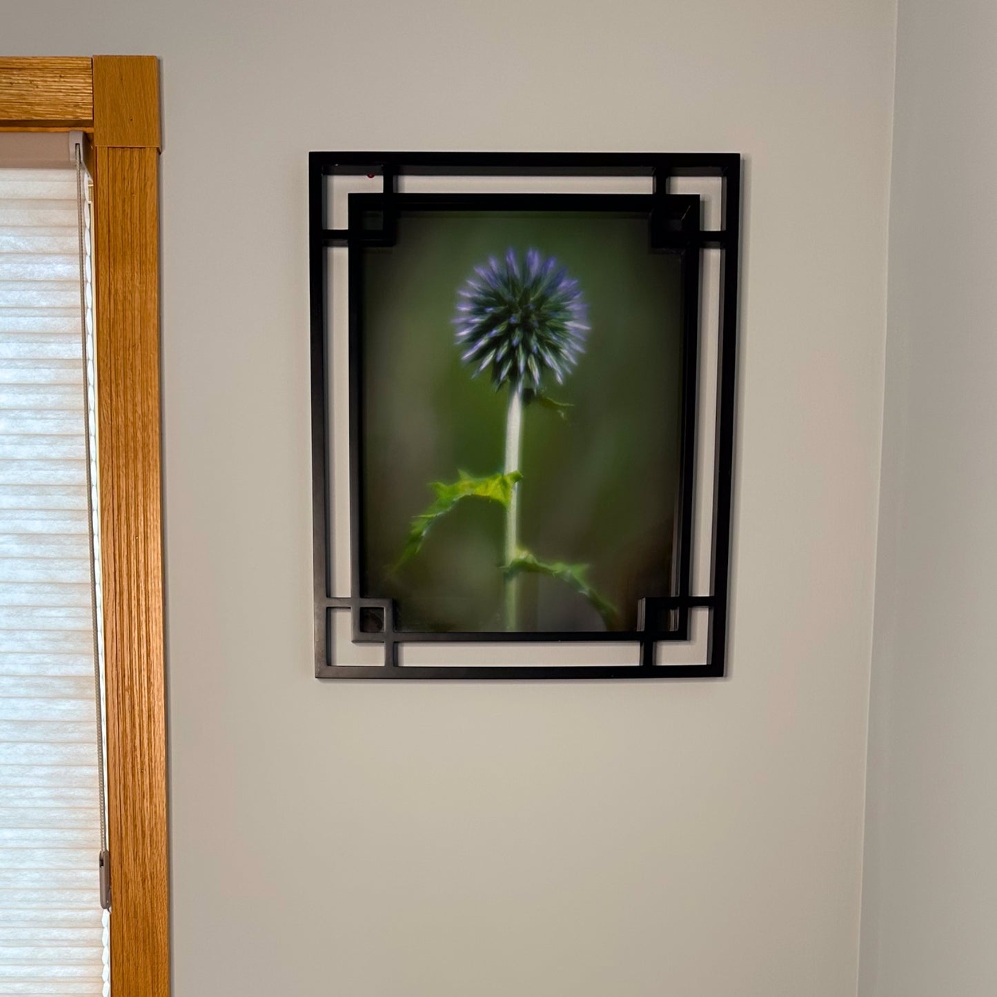 Steel Blue Quiet – Echinops Pollinator Poster